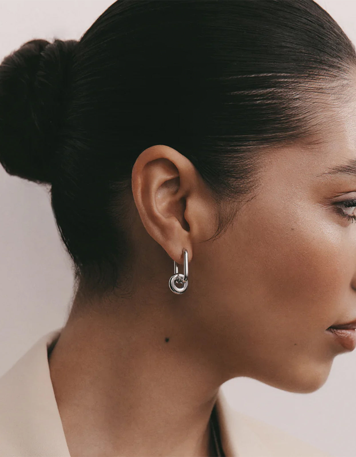 Donut Earrings - Silver