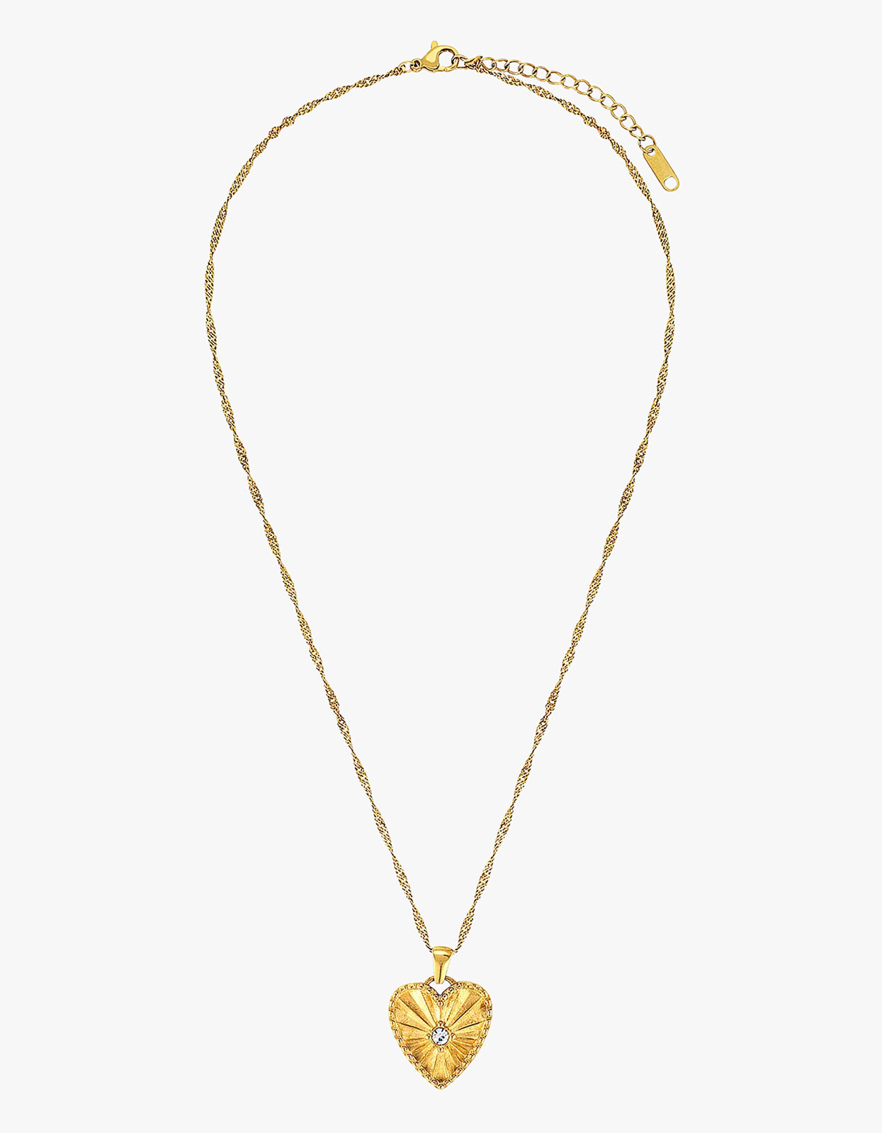 Sophie Heart Pendant Necklace - Gold