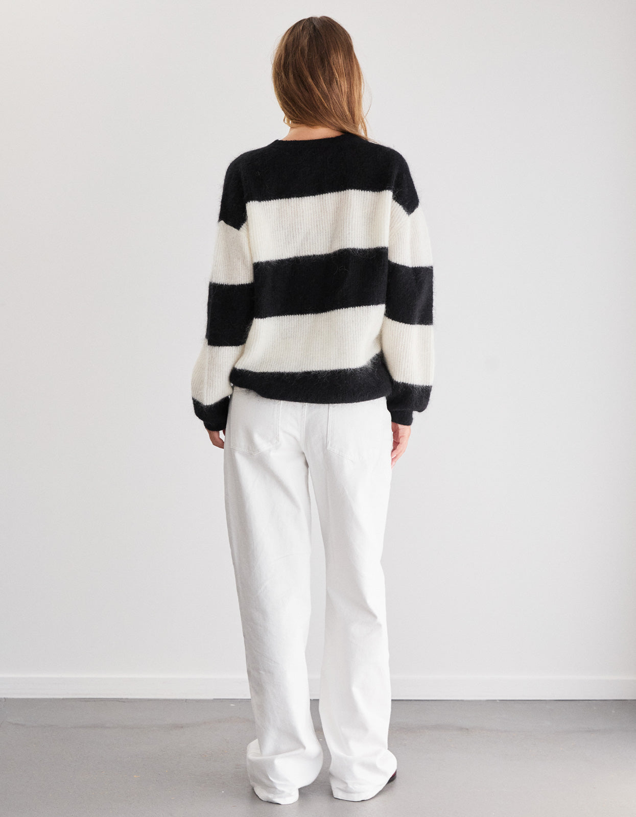 George Knit - Black/White Stripe