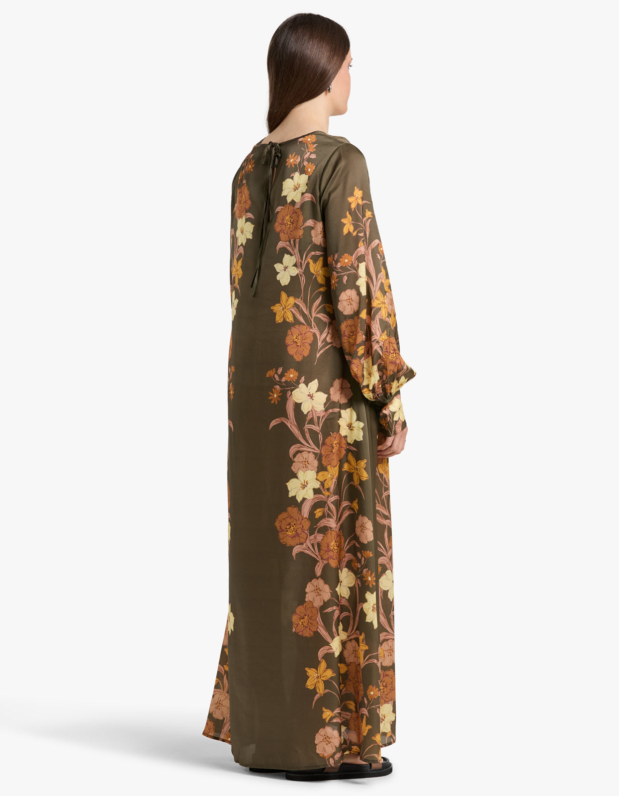 Agnes Dress - Moss Floral