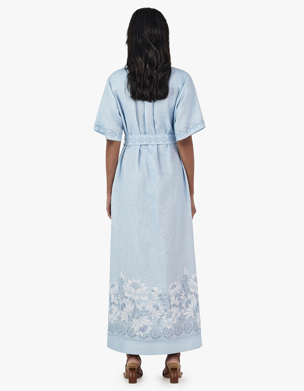 Joe Linen Midi Dress - Bells Beach