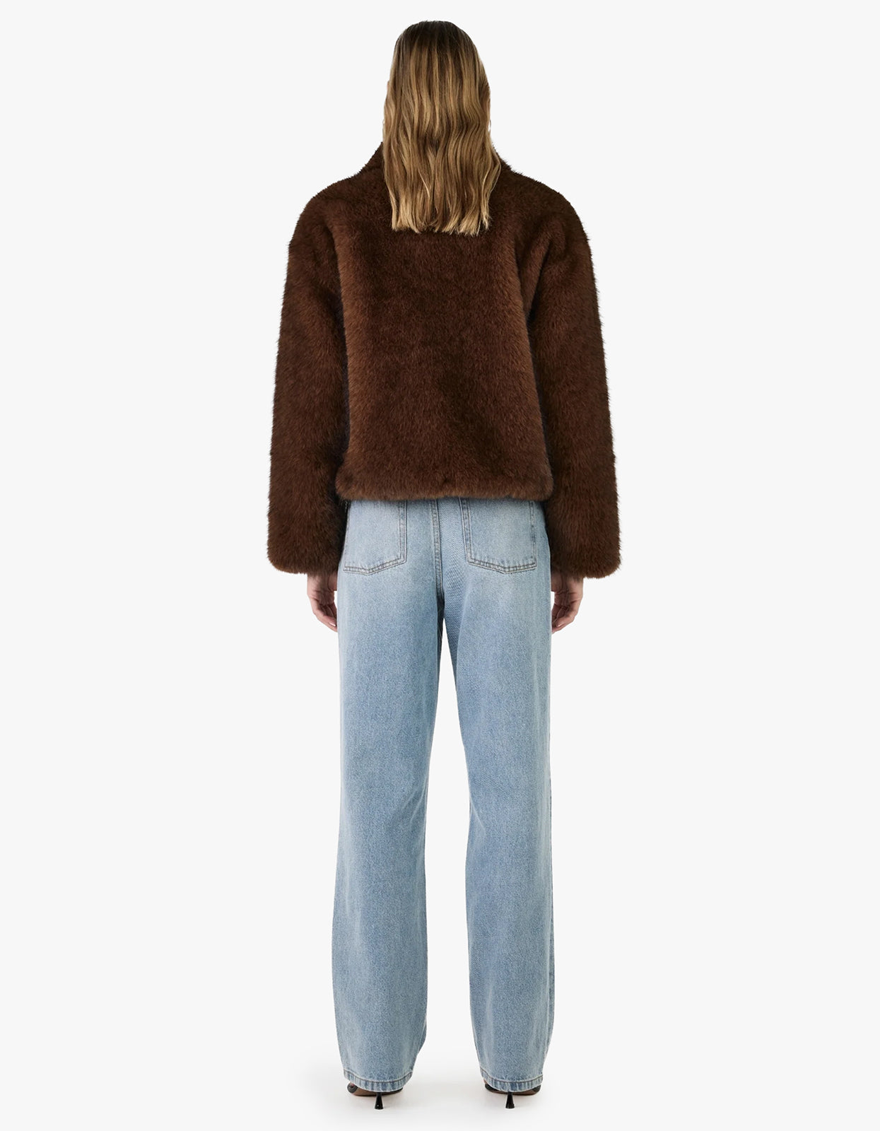 Frankie Fur Jacket - Brown