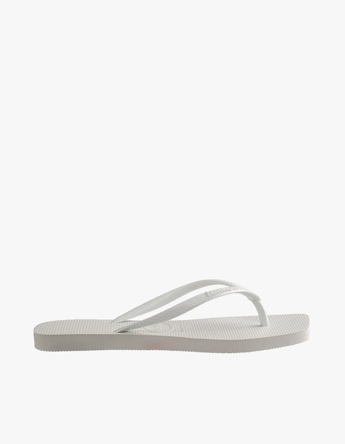 Slim Square Solid Jandals - White