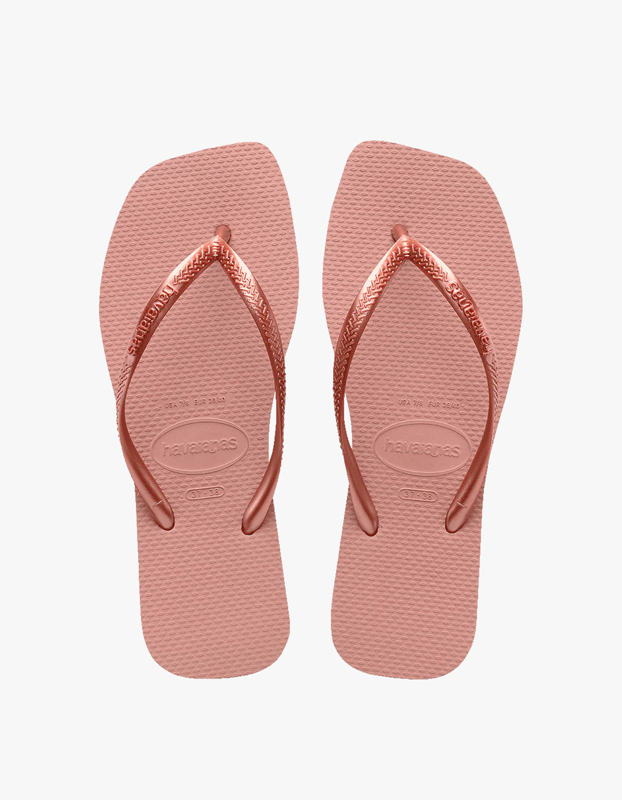 Slim Square Solid Jandals Crocus Rose – Superette