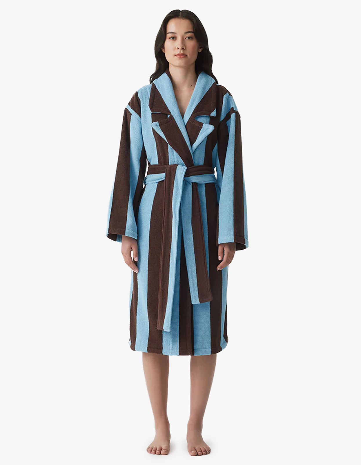 Iced Chocolate Stripes Robe
