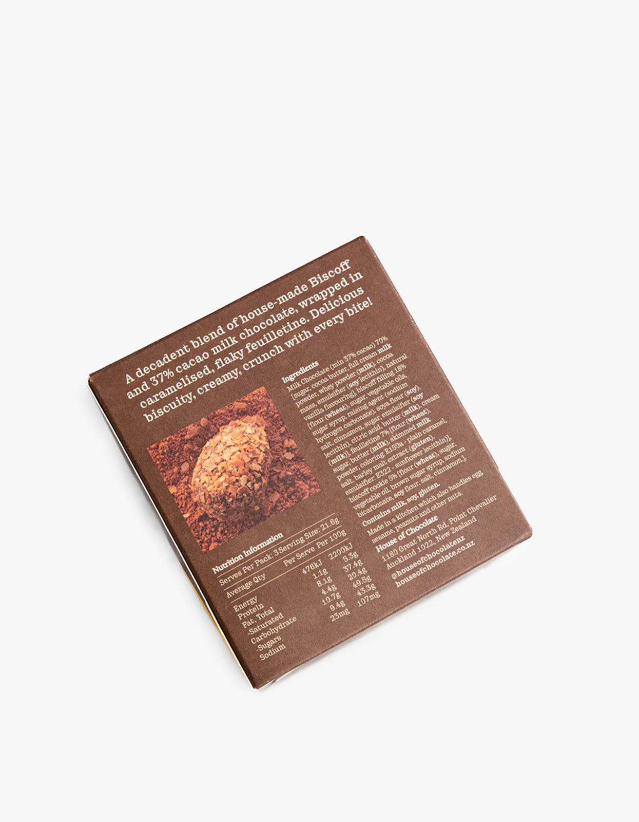 Biscoff Crumble Milk Chocolate Egg - Milk Chocolate