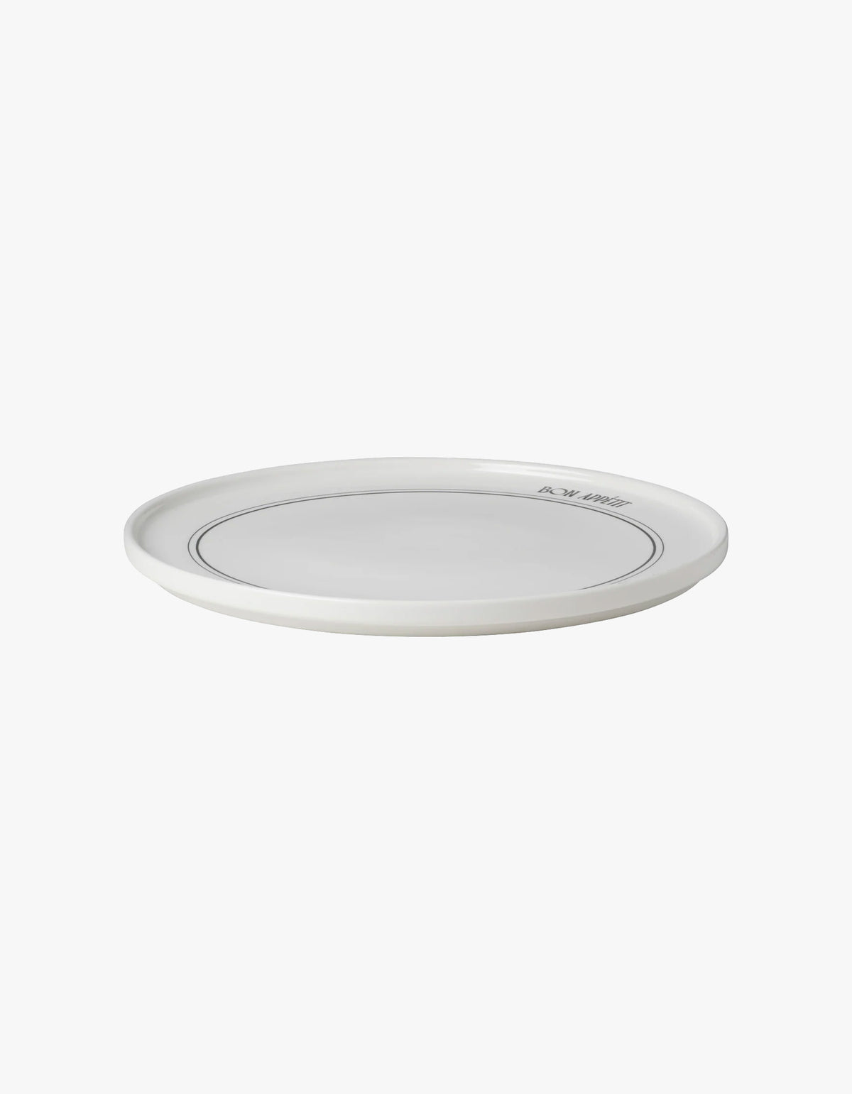 Bon Appetit Plate - White/Black