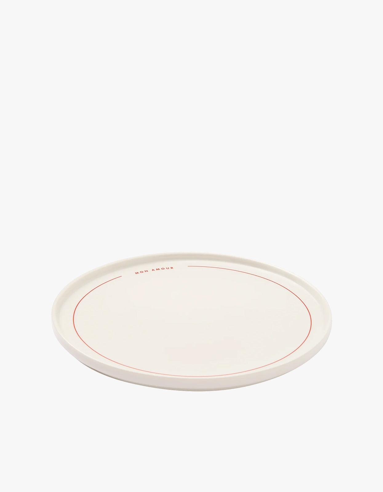 Mon Amour Plate - White