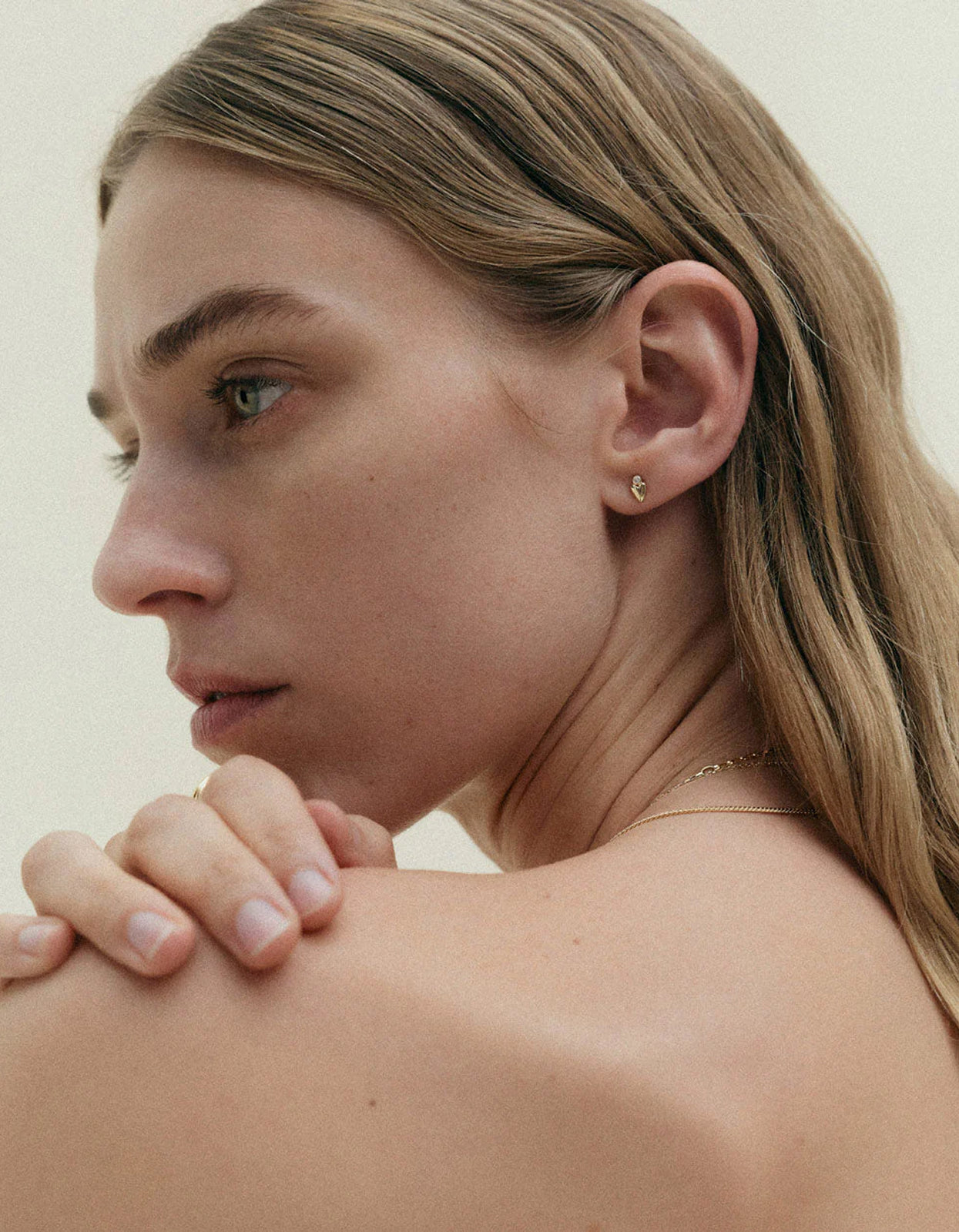 Abode Heart Studs - 18K Gold Plated