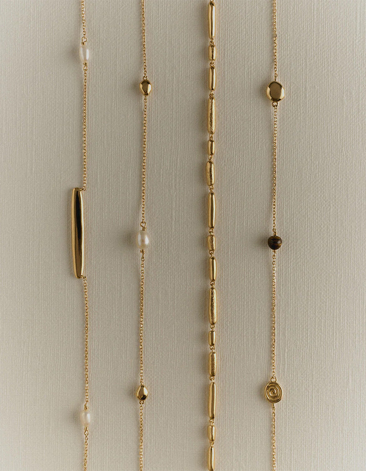 Tempo Tigers Eye Necklace - 18K Gold Vermeil