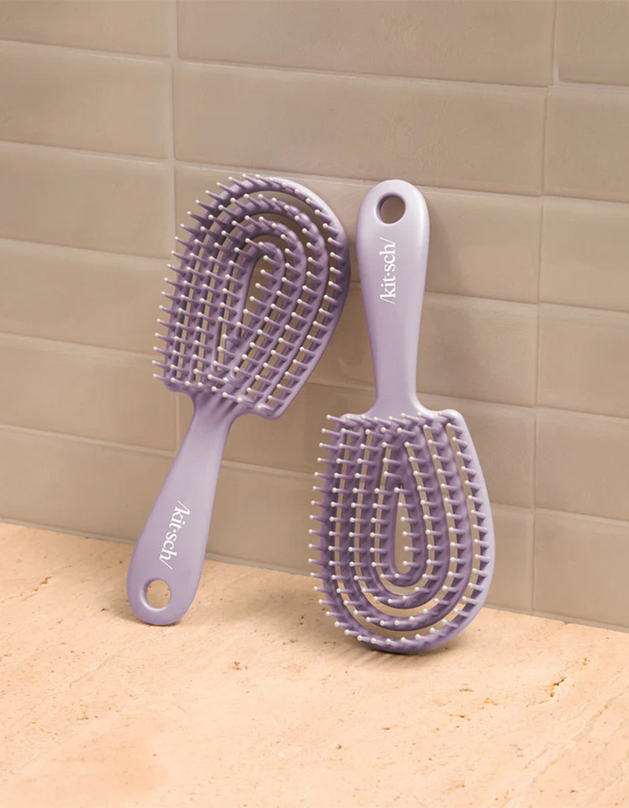 Mini Detangling Flexi Brush - Soft Violet