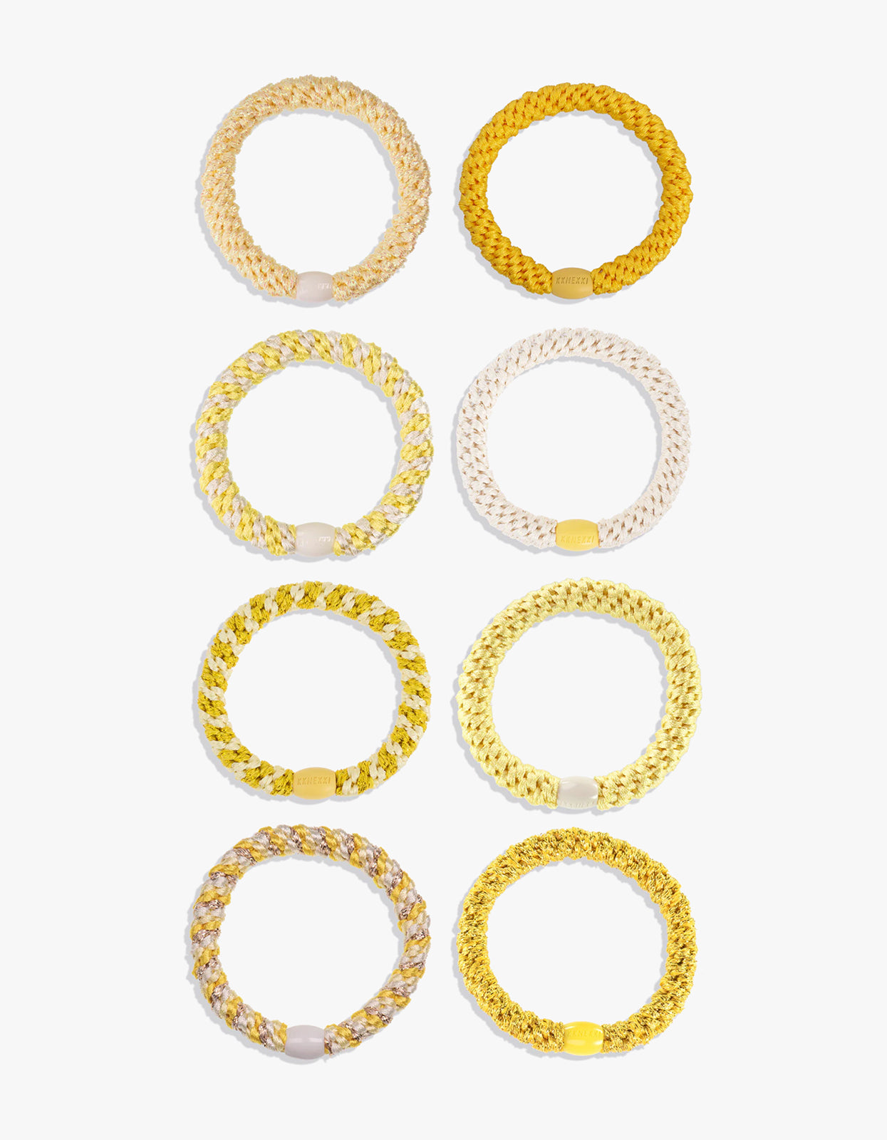 Butter Edition Hair Tie 8 Pack - Butter