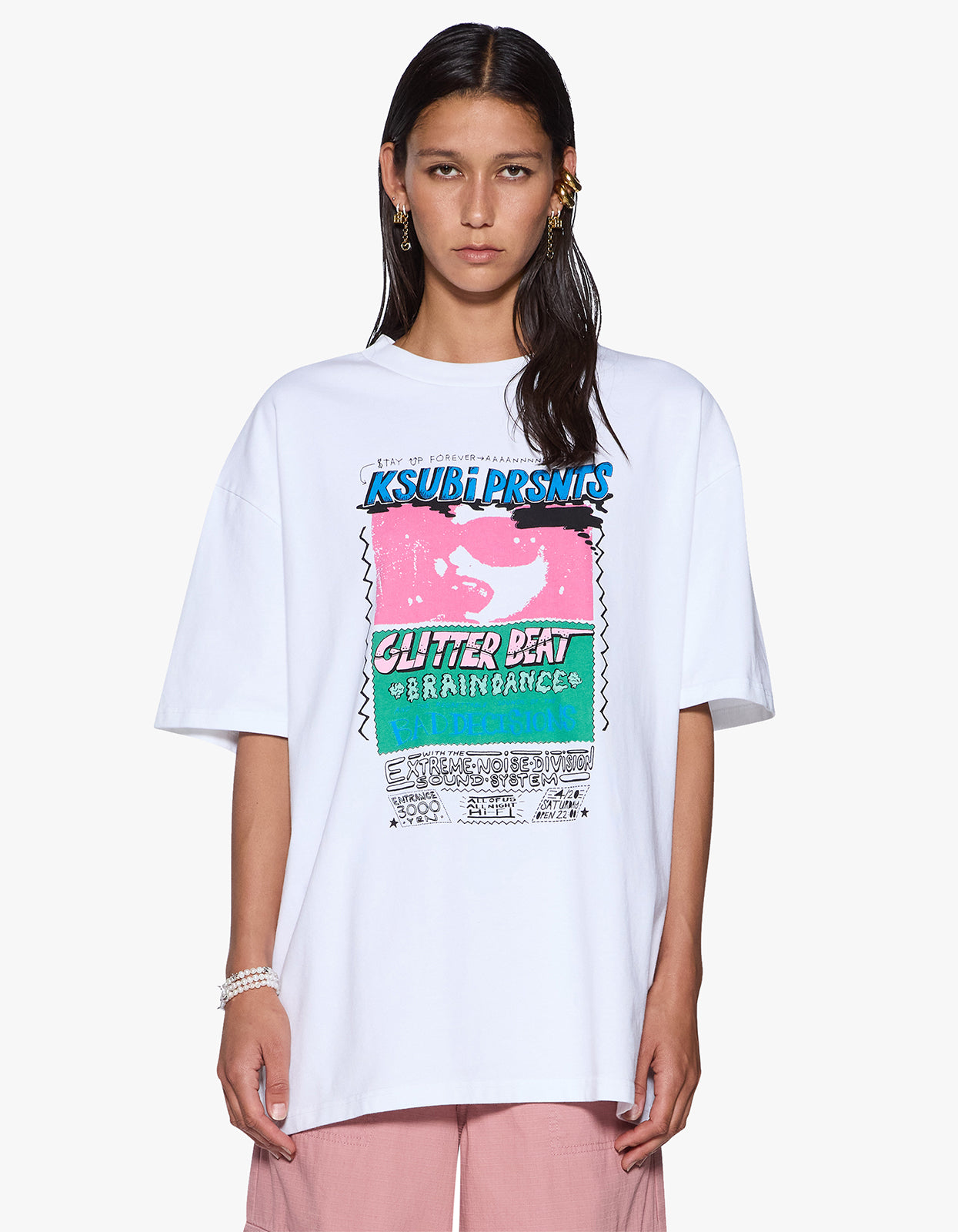 Ksubi - Glitterbeat Boyfriend S/S Tee - White | Superette
