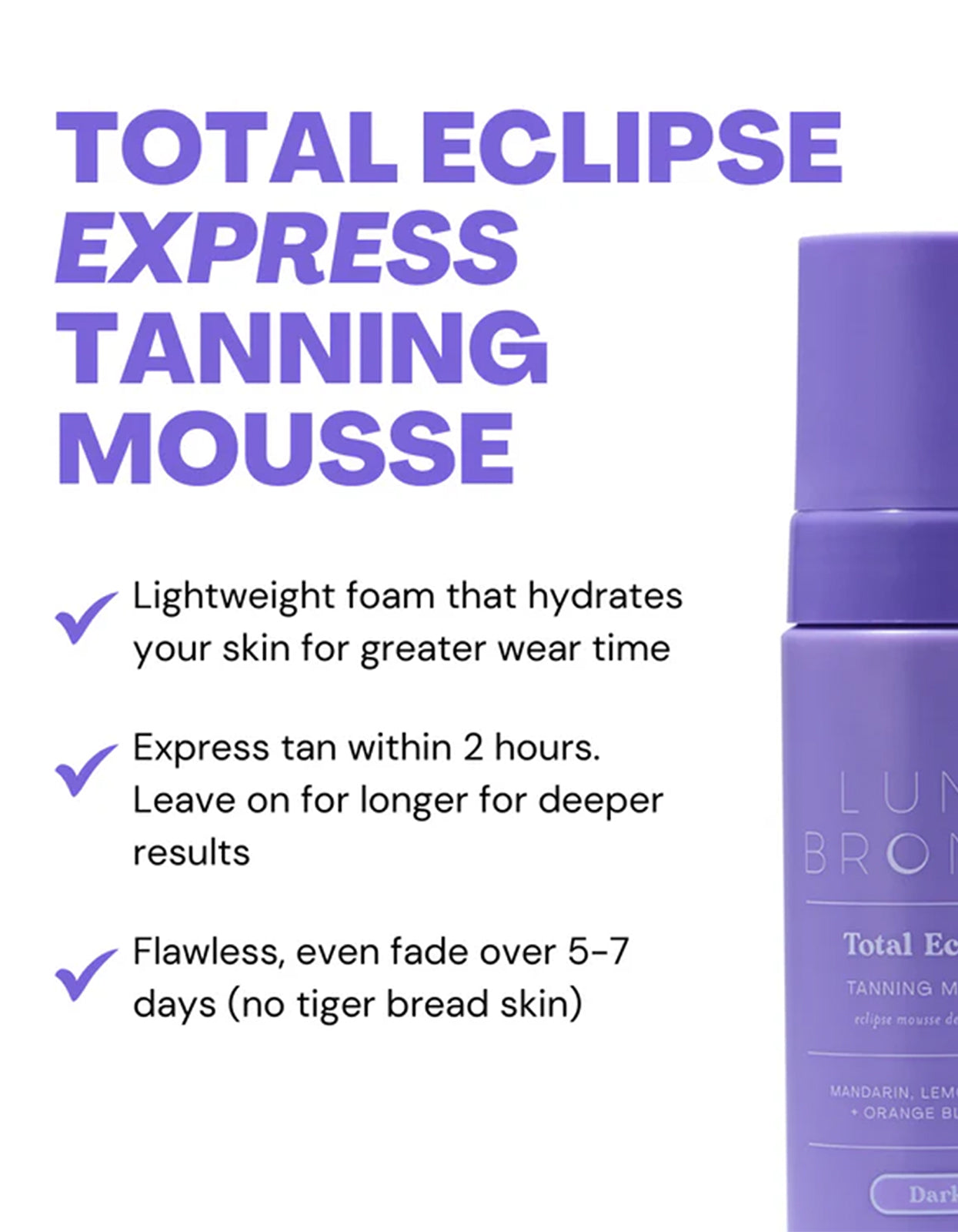 Total Eclipse Tanning Mousse Dark 200ml