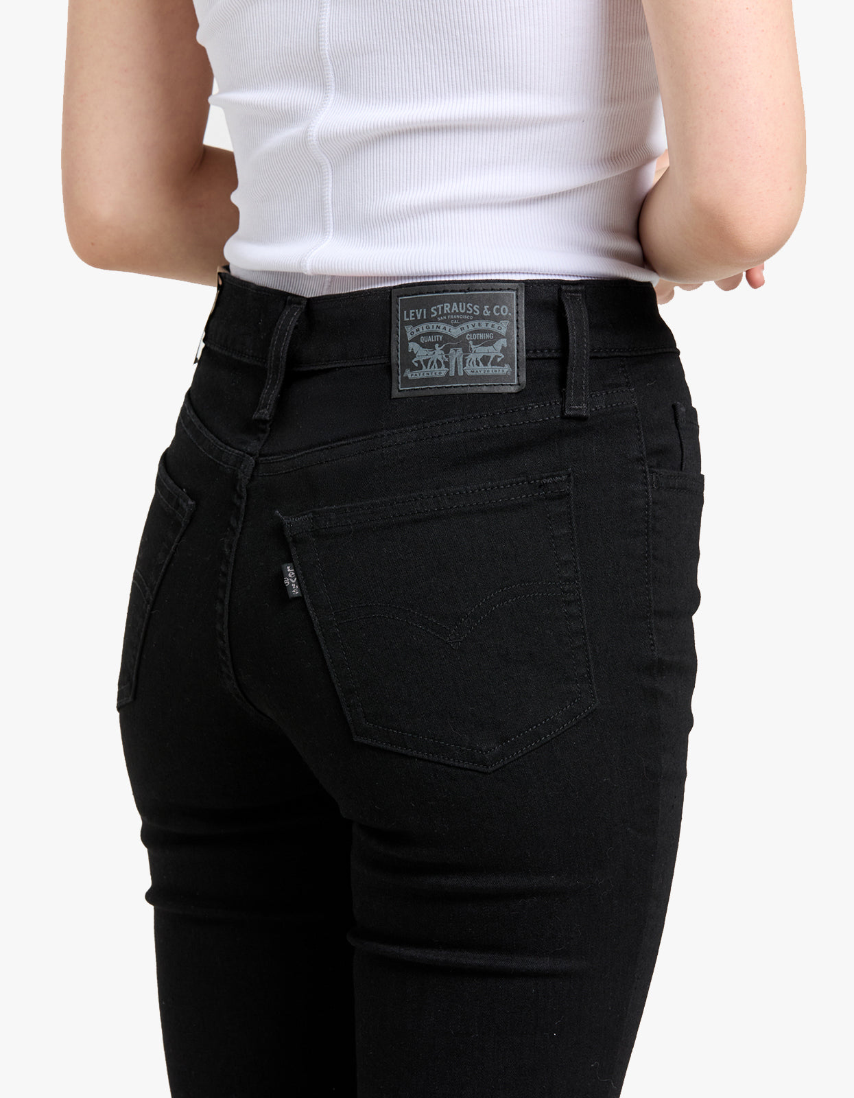 720 Hi Rise Super Skinny - Black Squared