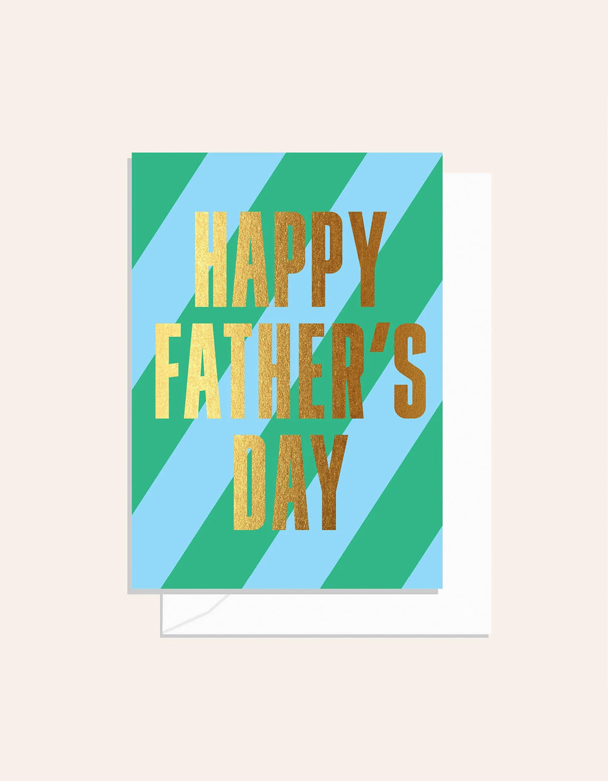 Father's Day Stripe Card - Gold