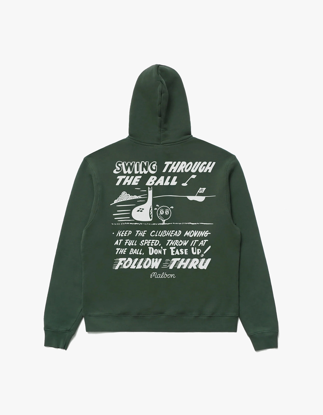Follow Thru Hoodie - Malbon Green