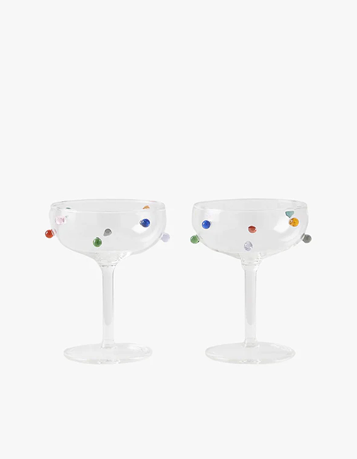 Pomponette Coupes - Clear/Multi