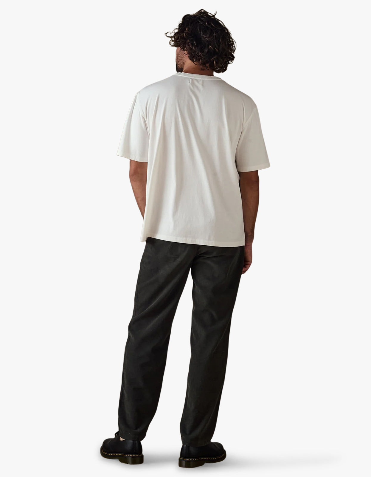 Boxy Serif Tee - White