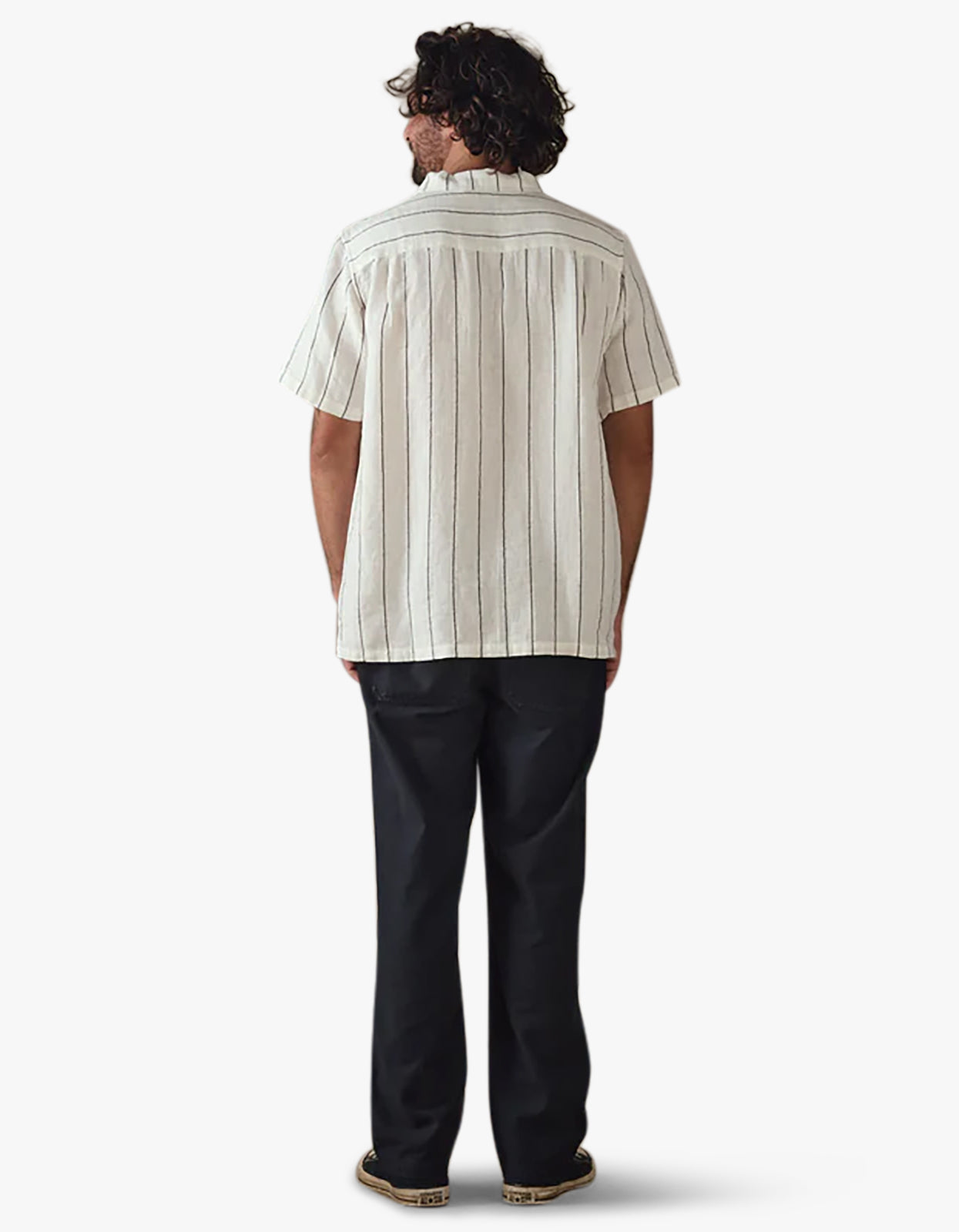 Linen Stripe Shirt - White Multi