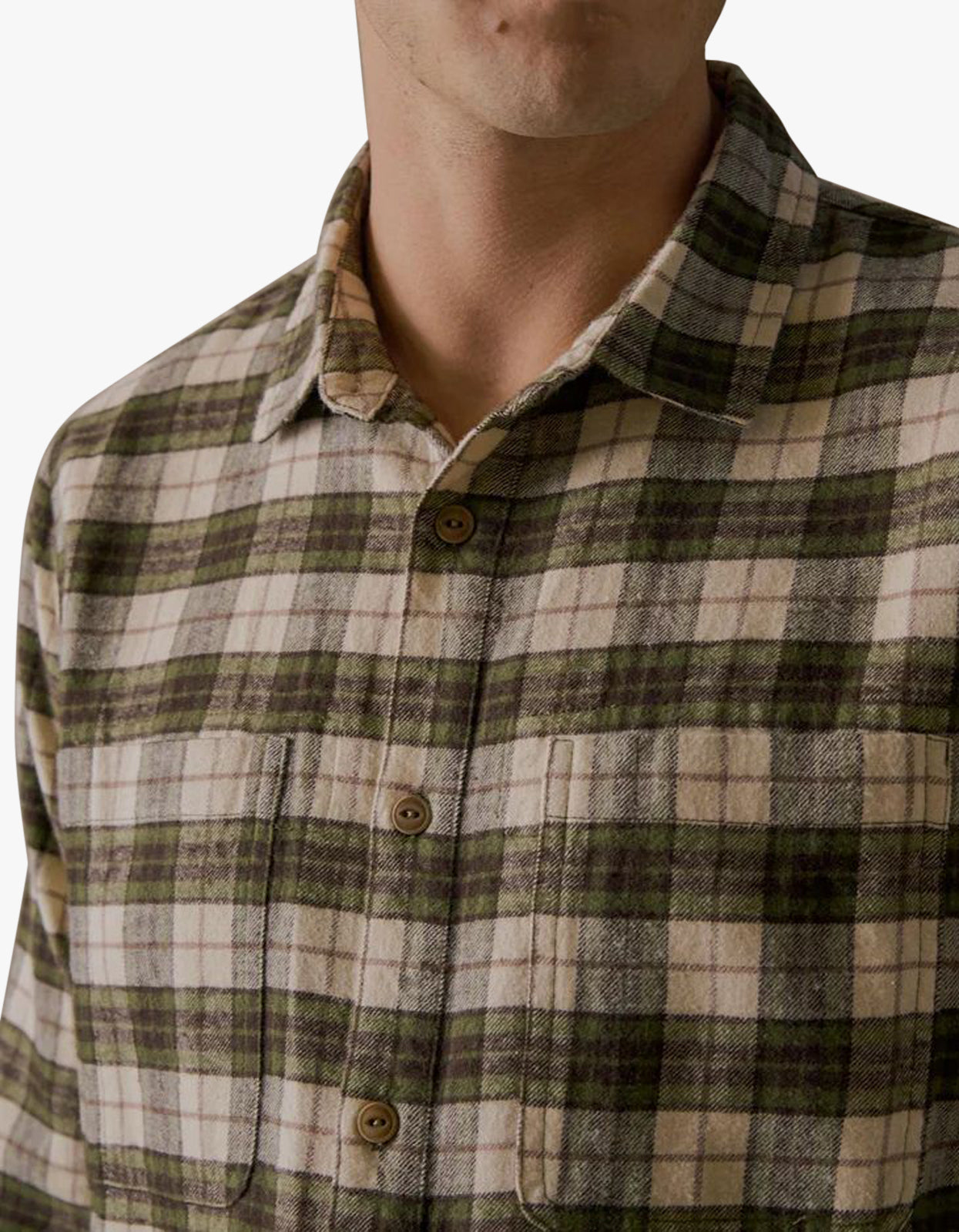 House Check Flannel Shirt - Green Multi