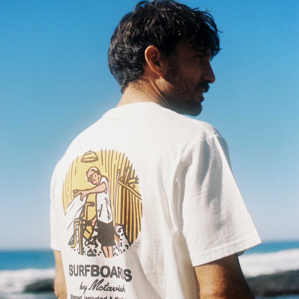 Superette Bob In The Bay Tee Chalk