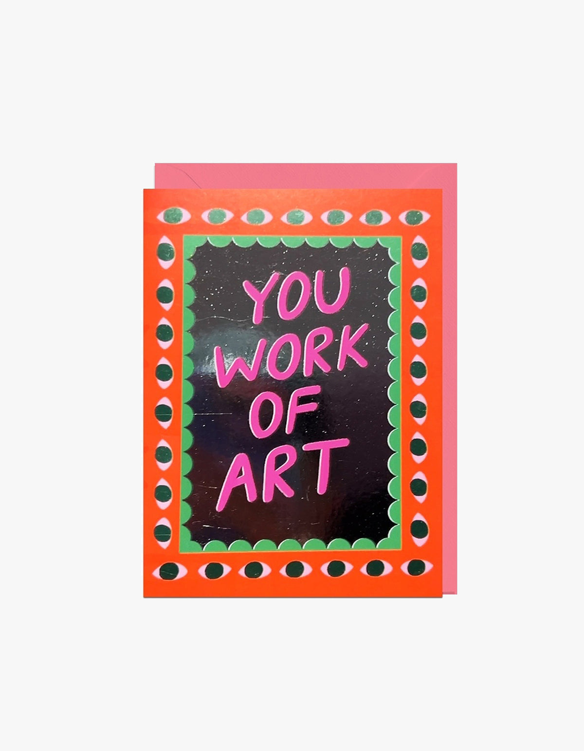 You Work Of Art Card - Red