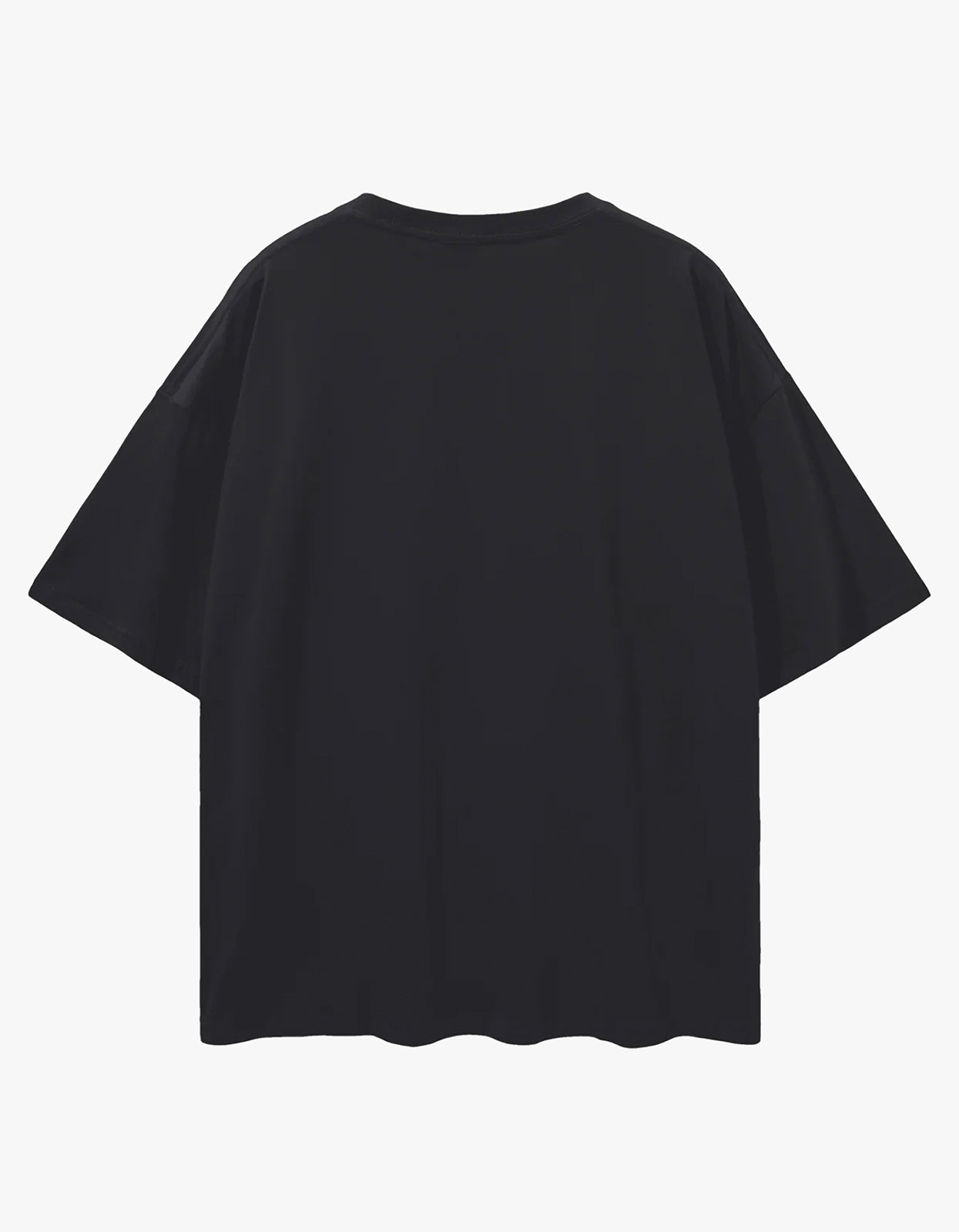 Burgundy Hearts Club Oversize Tee - Black Beauty