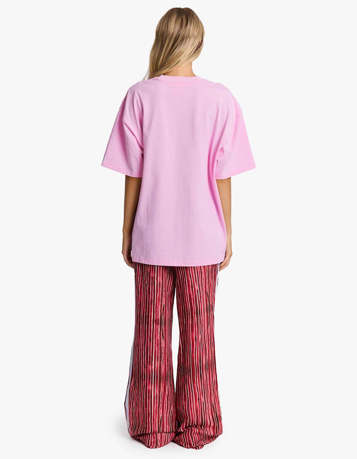 Stay Weird Oversize Tee - Baby Pink
