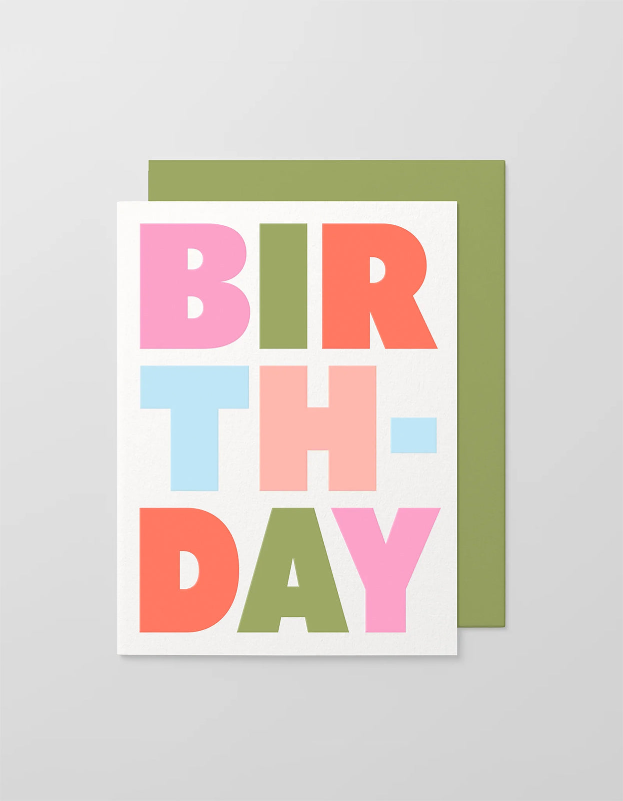 Big Bday Card - Multi Olive