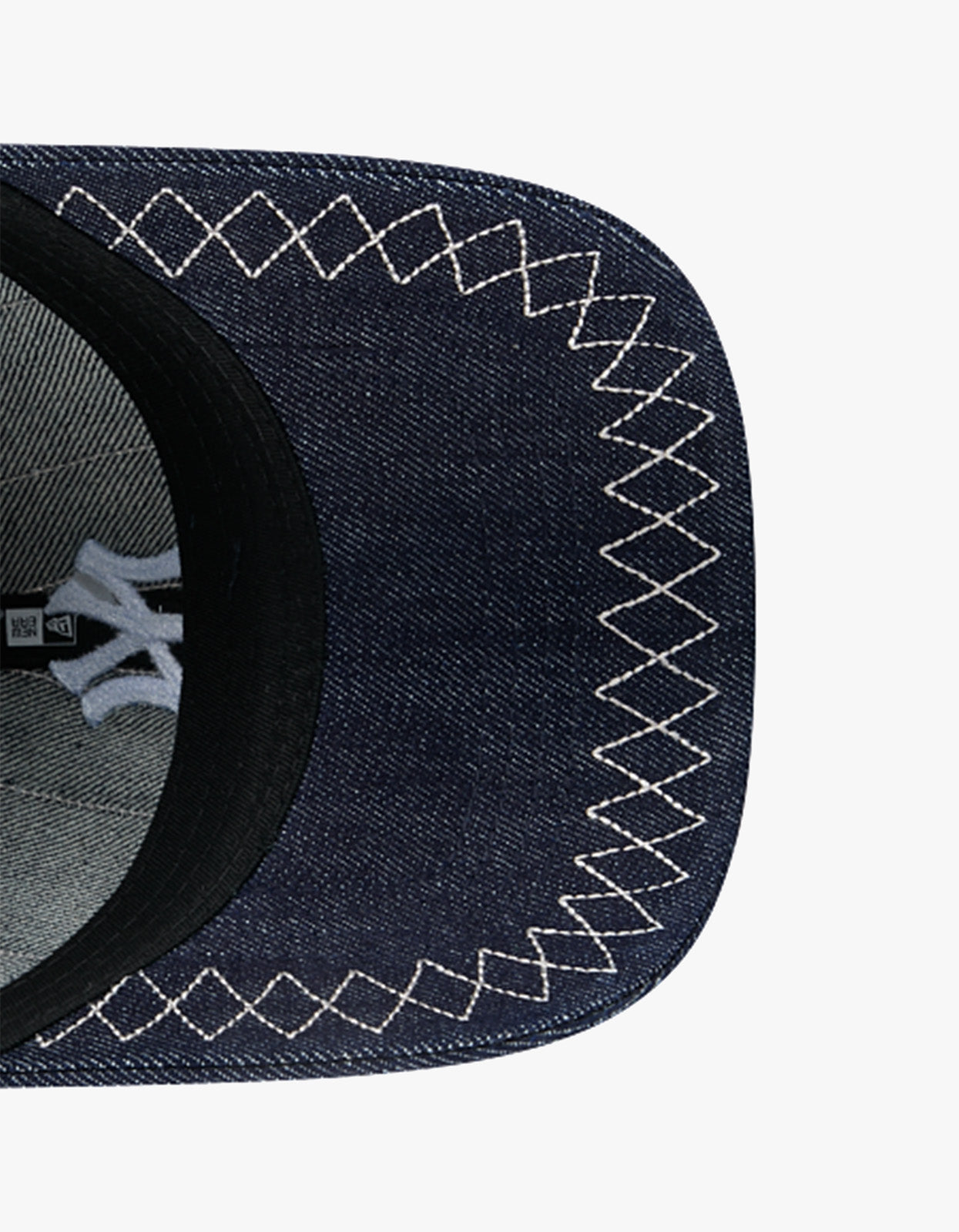 New York Yankees Denim Embroidery 9TWENTY Cap - Navy