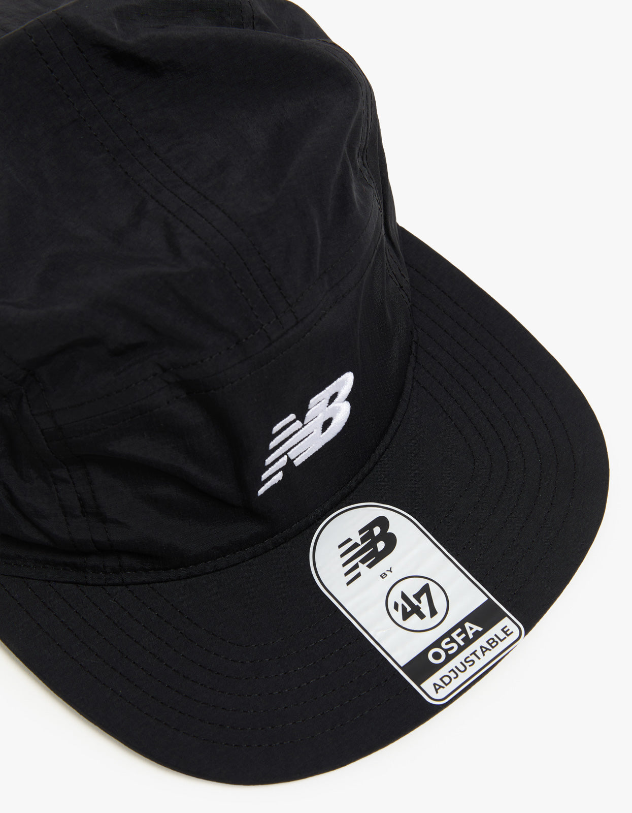 New Balance 47 Five Panel Run Hat - Black