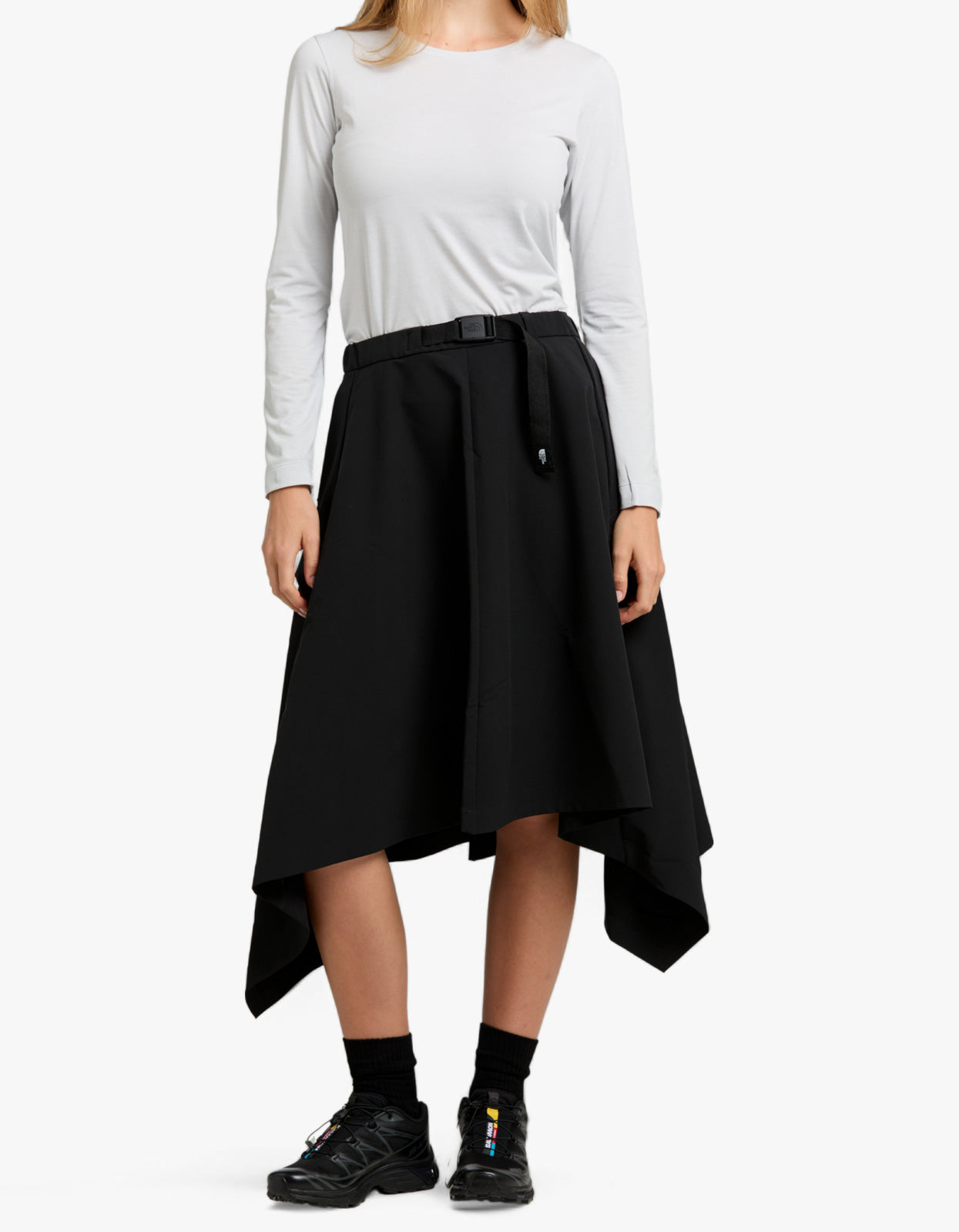 HYKE × THE NORTH FACE Tec Box Rap Skirt The North Face - W Drapey Tech Skirt | Superette