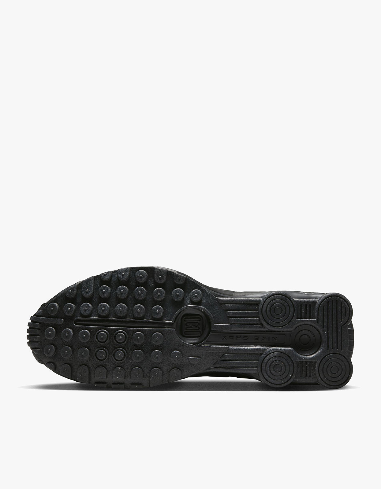 Mens Nike Shox R4 - Black/Black/Bright Crimson