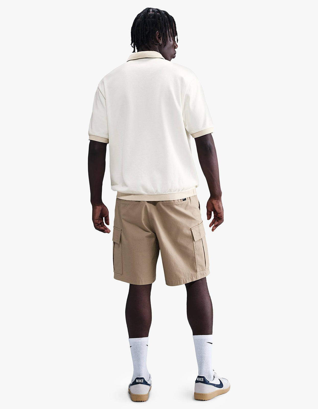 Nike Life S/S Heavyweight Polo - Sail/Light Khaki/Medium Olive