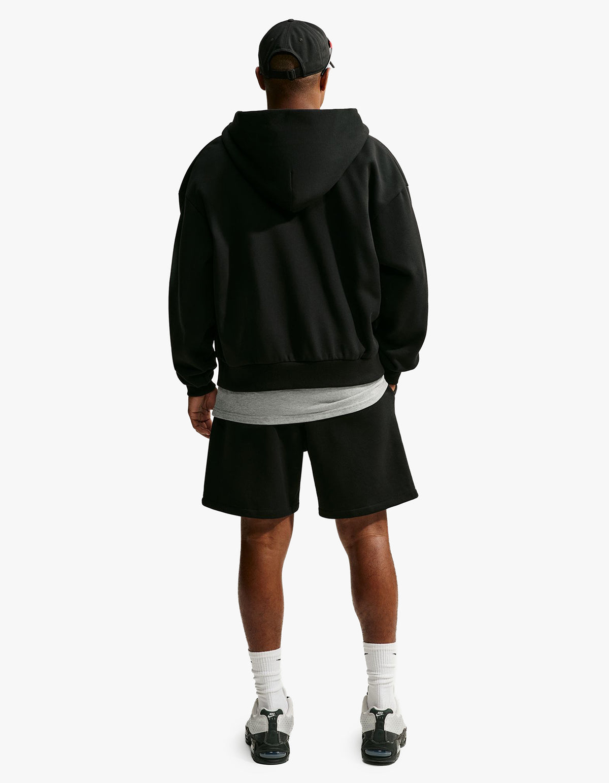 Nike Solo Swoosh Mens Fleece Shorts - Total Black/Sail