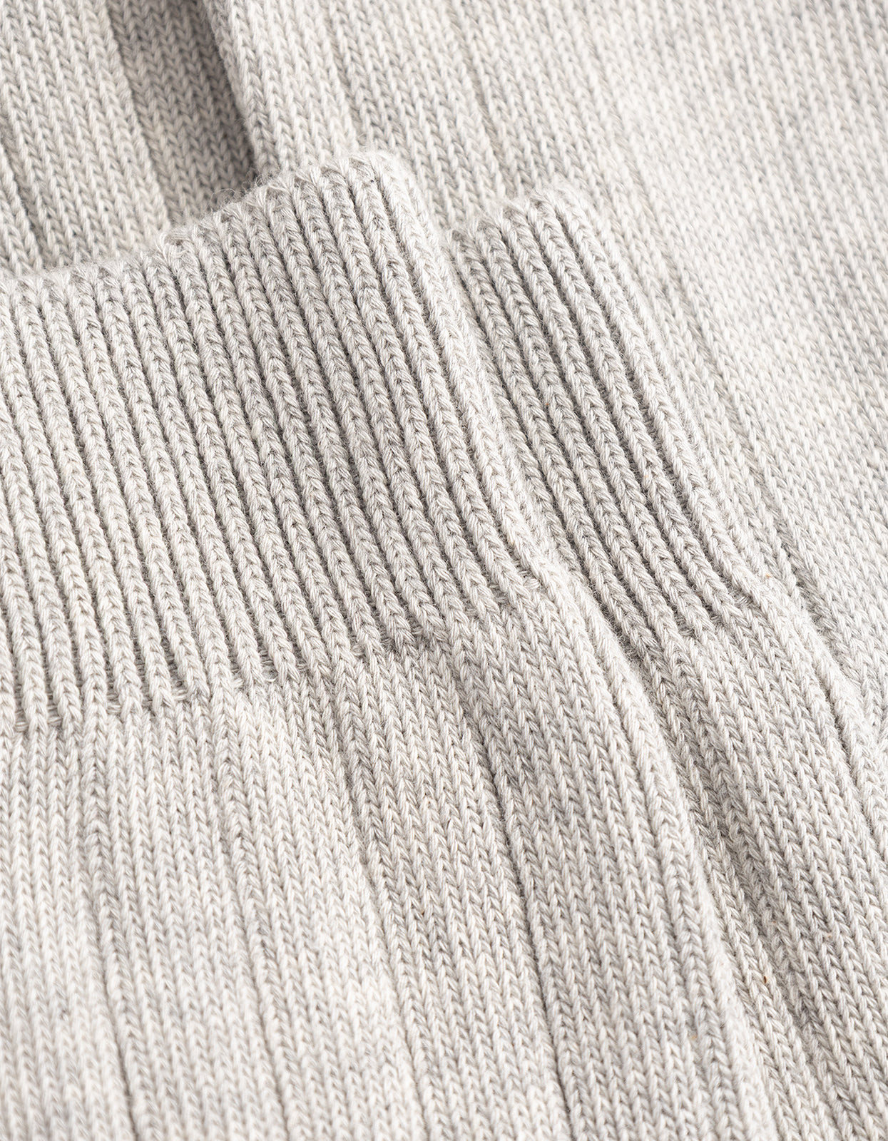 Bykle Cordura Wide Rib Sock - Light Grey Melange