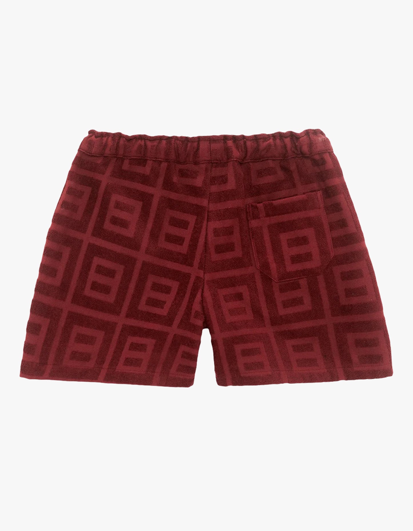 Terry Shorts - Burgundy Terrace