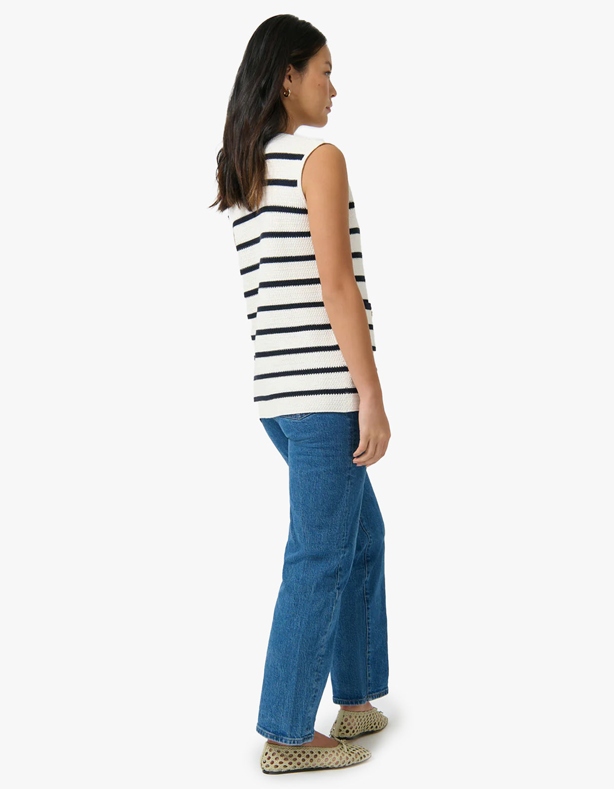 Helena Gilet - Navy/White