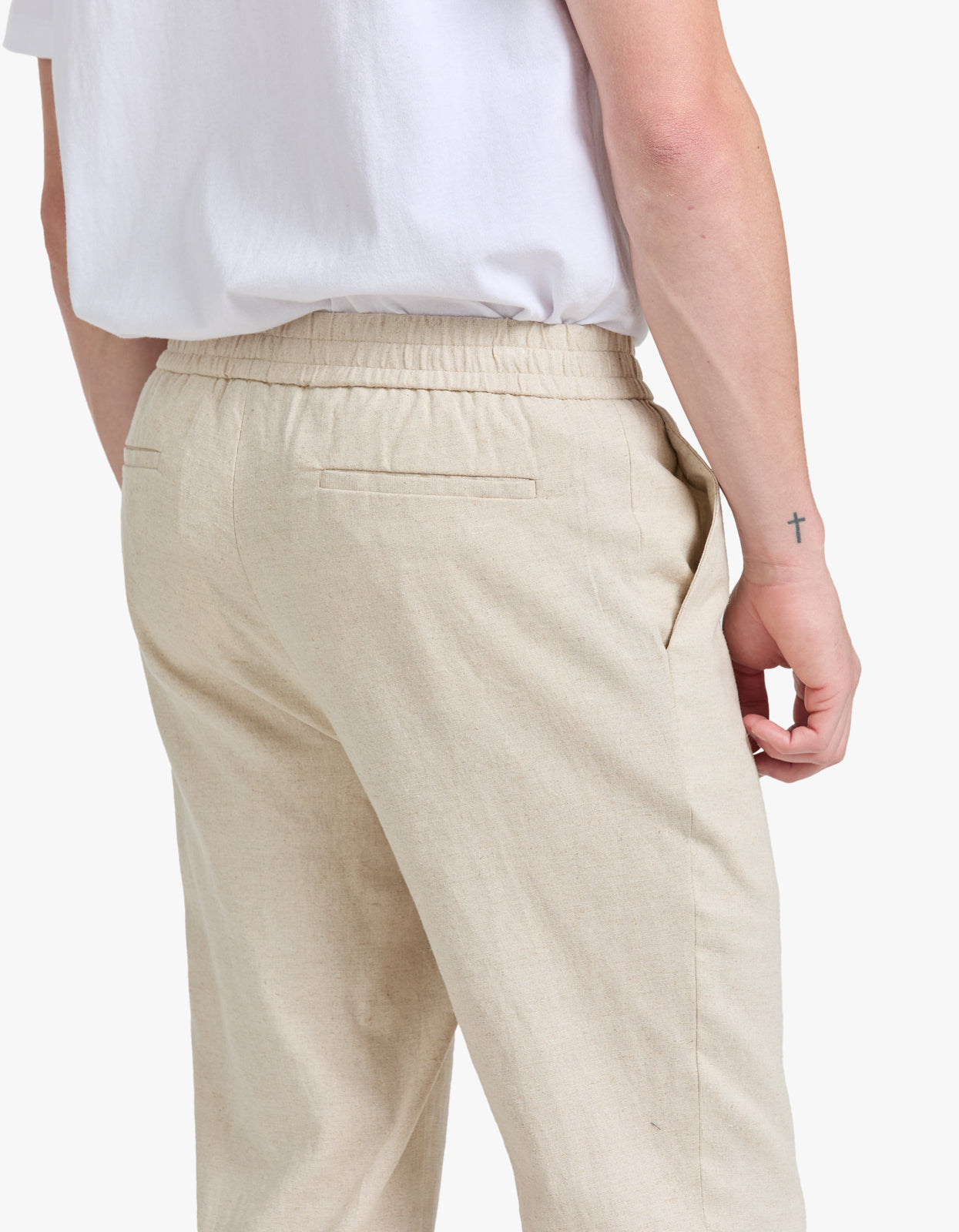 Davis Linen Pant - Oat