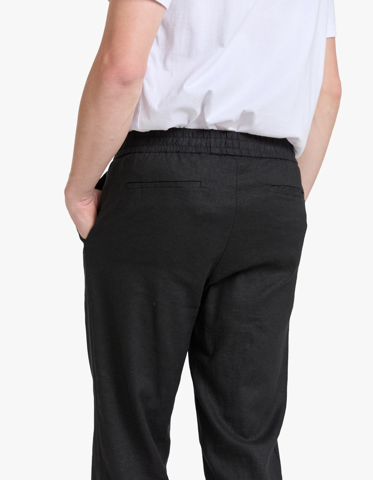 Davis Linen Pant - Black