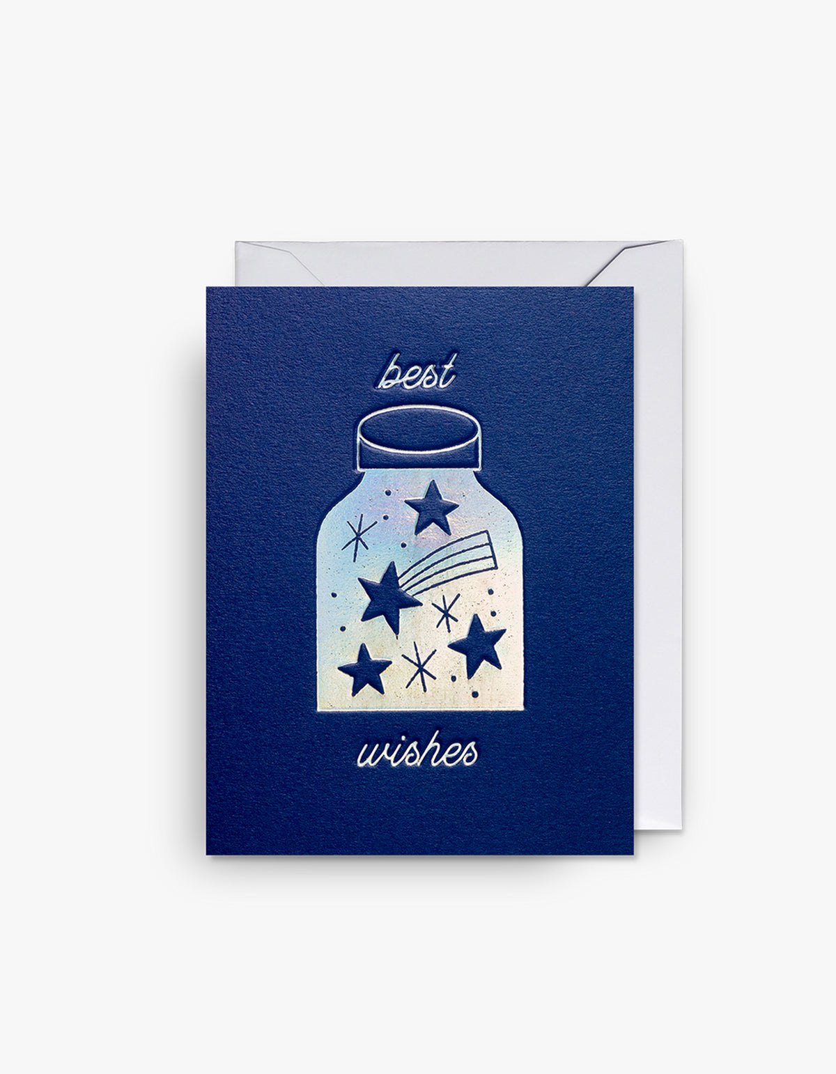Best Wishes Card - Blue