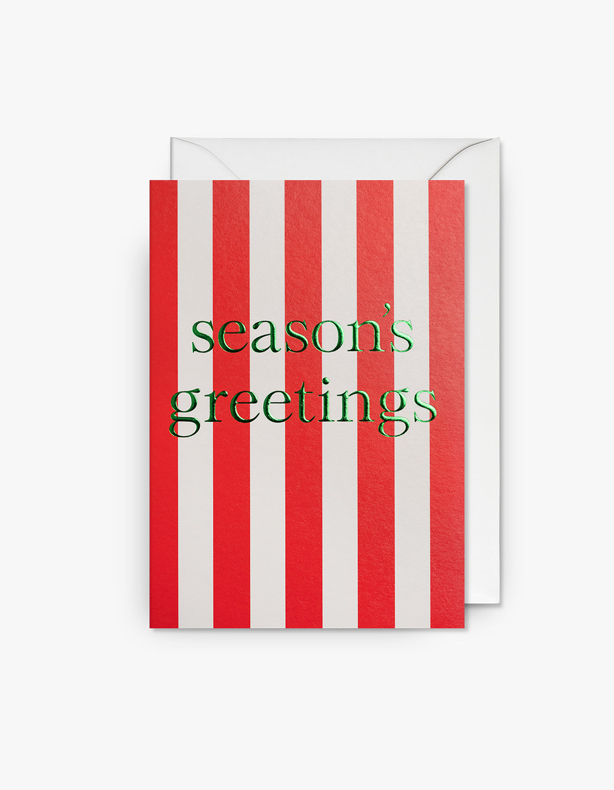 Seasons Greetings Card - Red