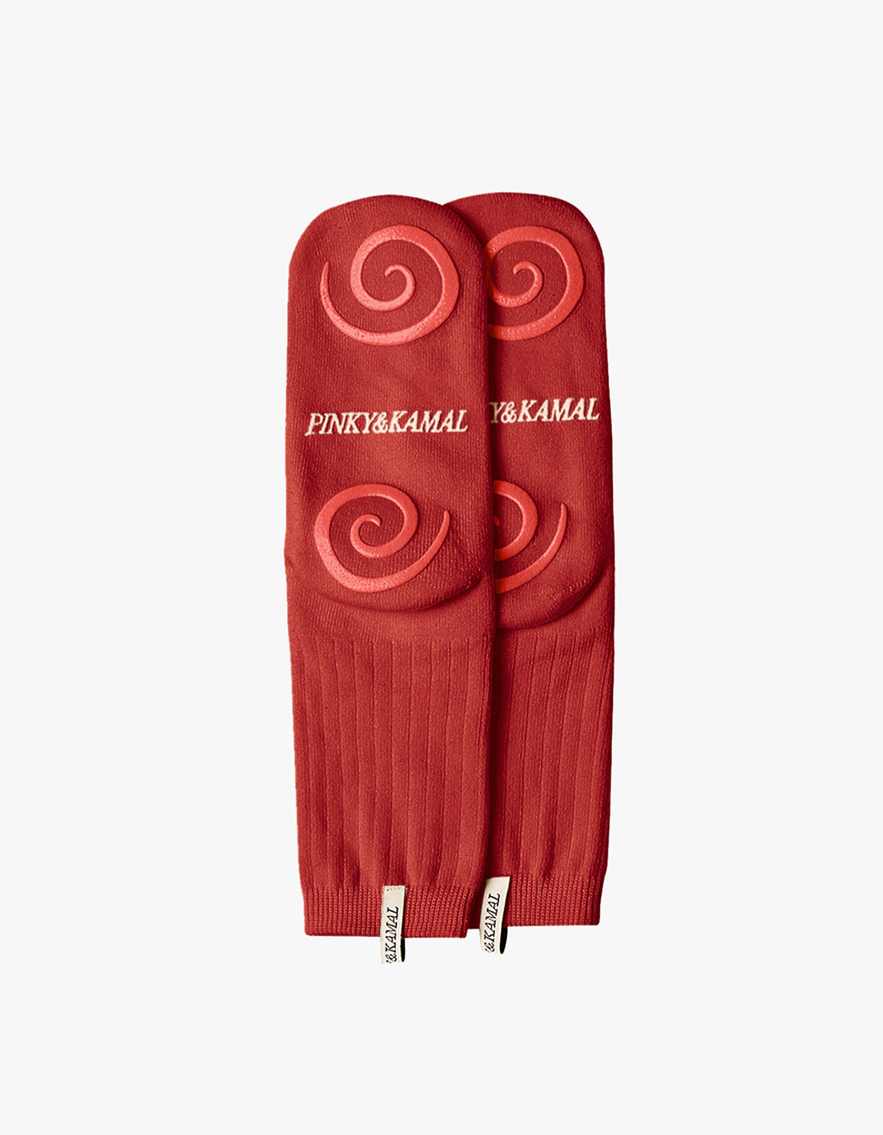 Pilates Spiral Grip Sock - Red