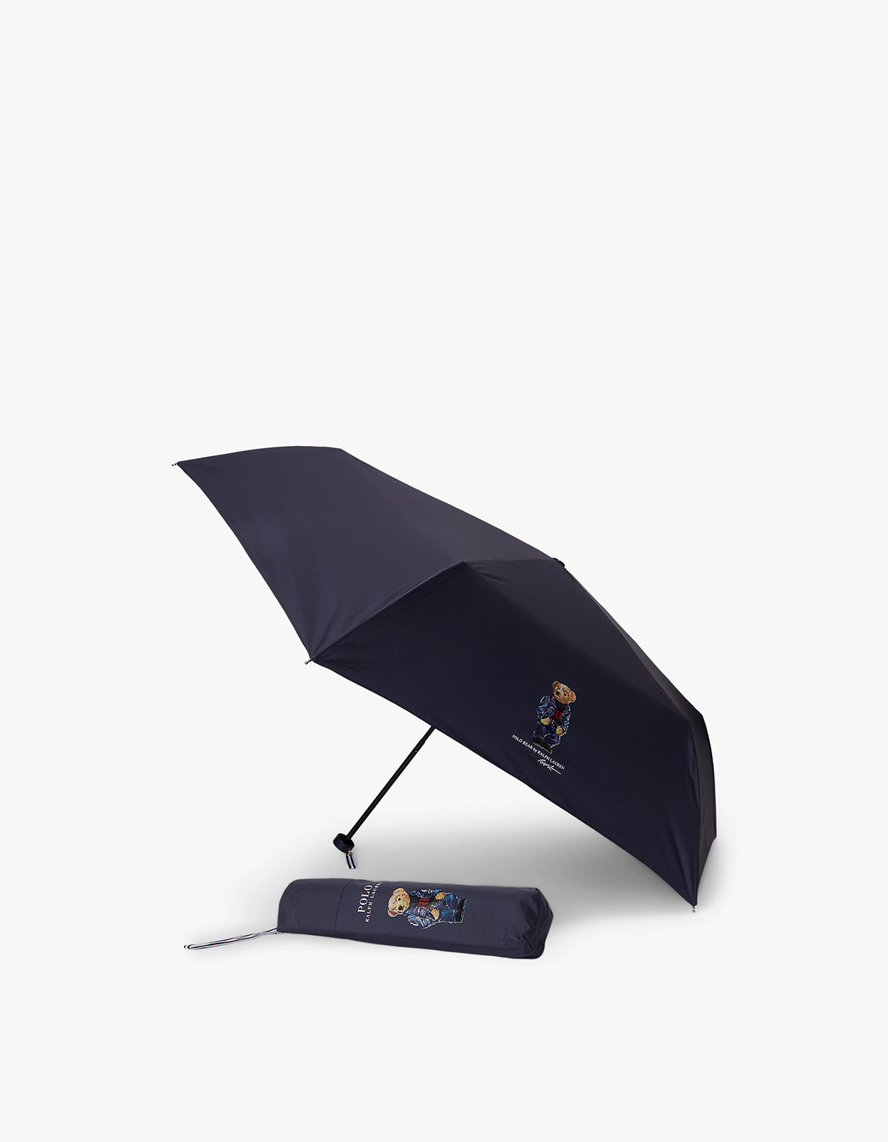 Polo Bear Folding Umbrella - Navy