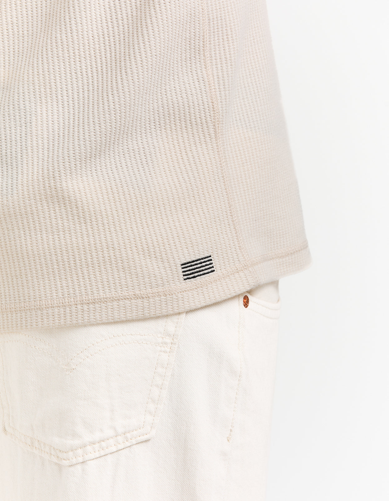 Prescott Waffle - Bone