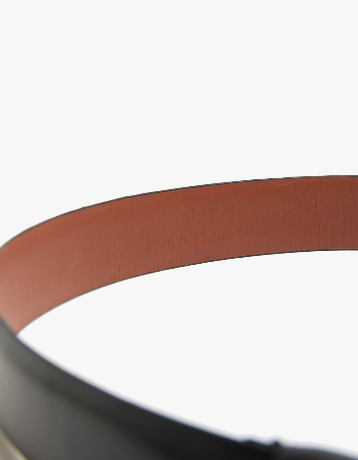 Polo Dress Belt - Smooth Black Leather