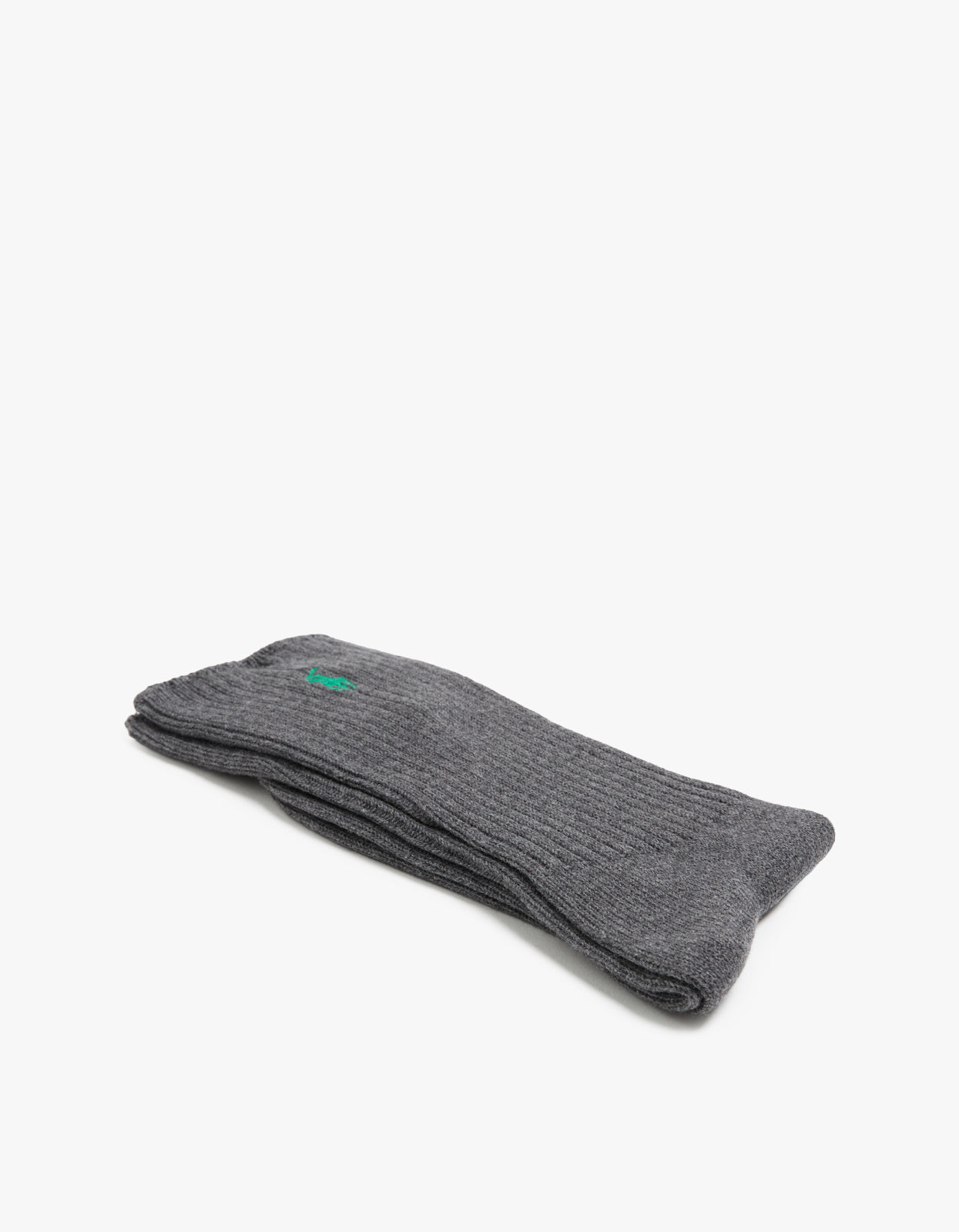 Mens Classic Crew Ribbed Casual Socks - Barclay Heather