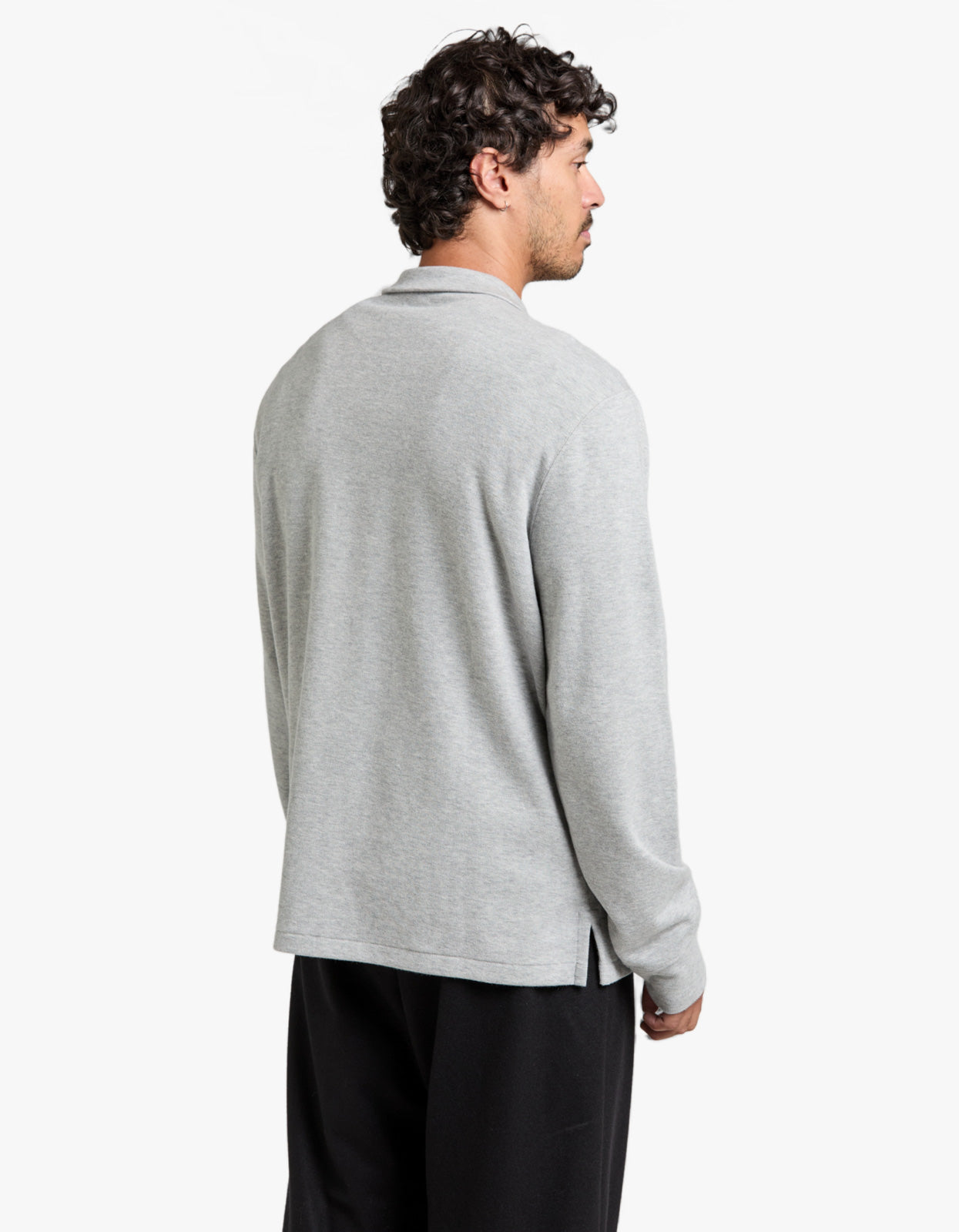 Estate Rib Quarter Zip Pullover - Andover Heather