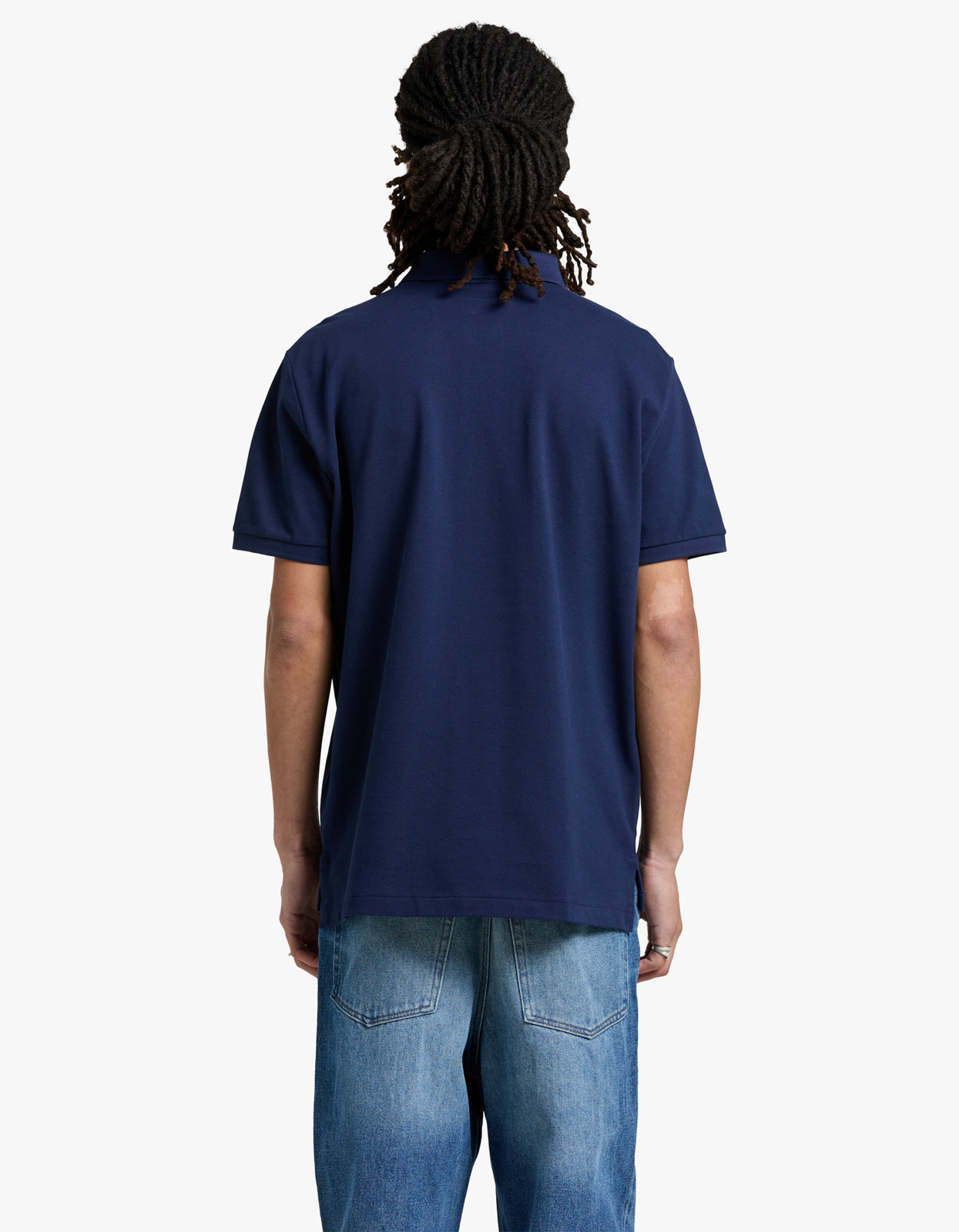 Custom Slim Fit Mesh S/S Polo Shirt - Newport Navy/C3870